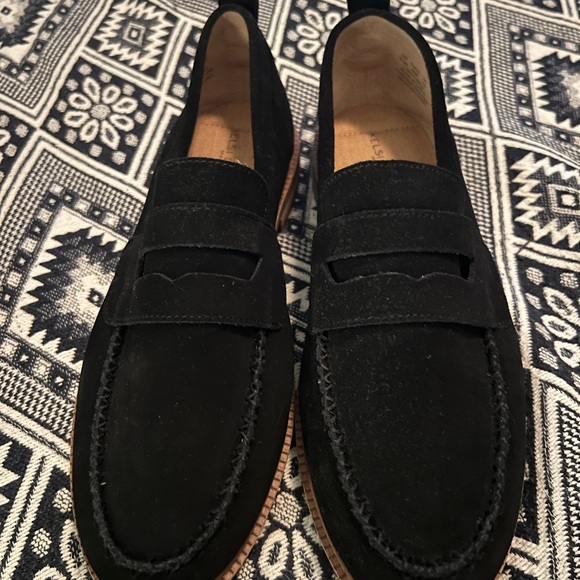 Kelsi Dagger Brooklyn Len Wide Width Loafers 9.5W Black Suede NWT - Picture 5 of 8